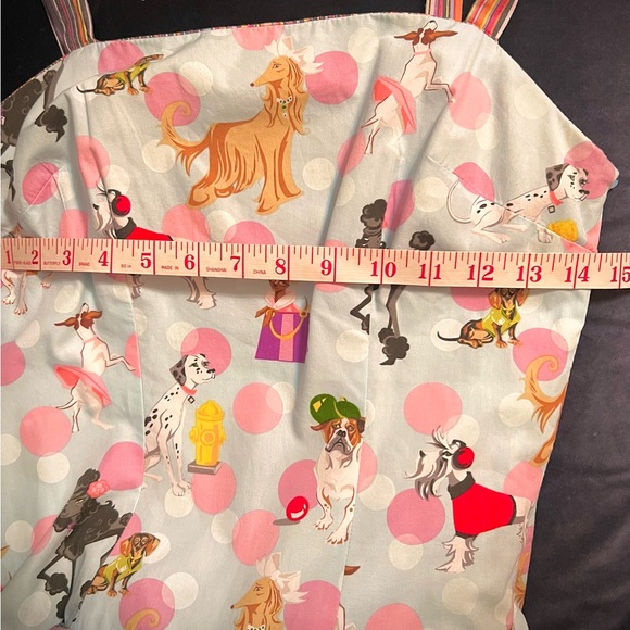 Cute Dress-Small-Designed w/dogs for animal lovers-Cleaned & Pressed-Vintage - Picture 14 of 15